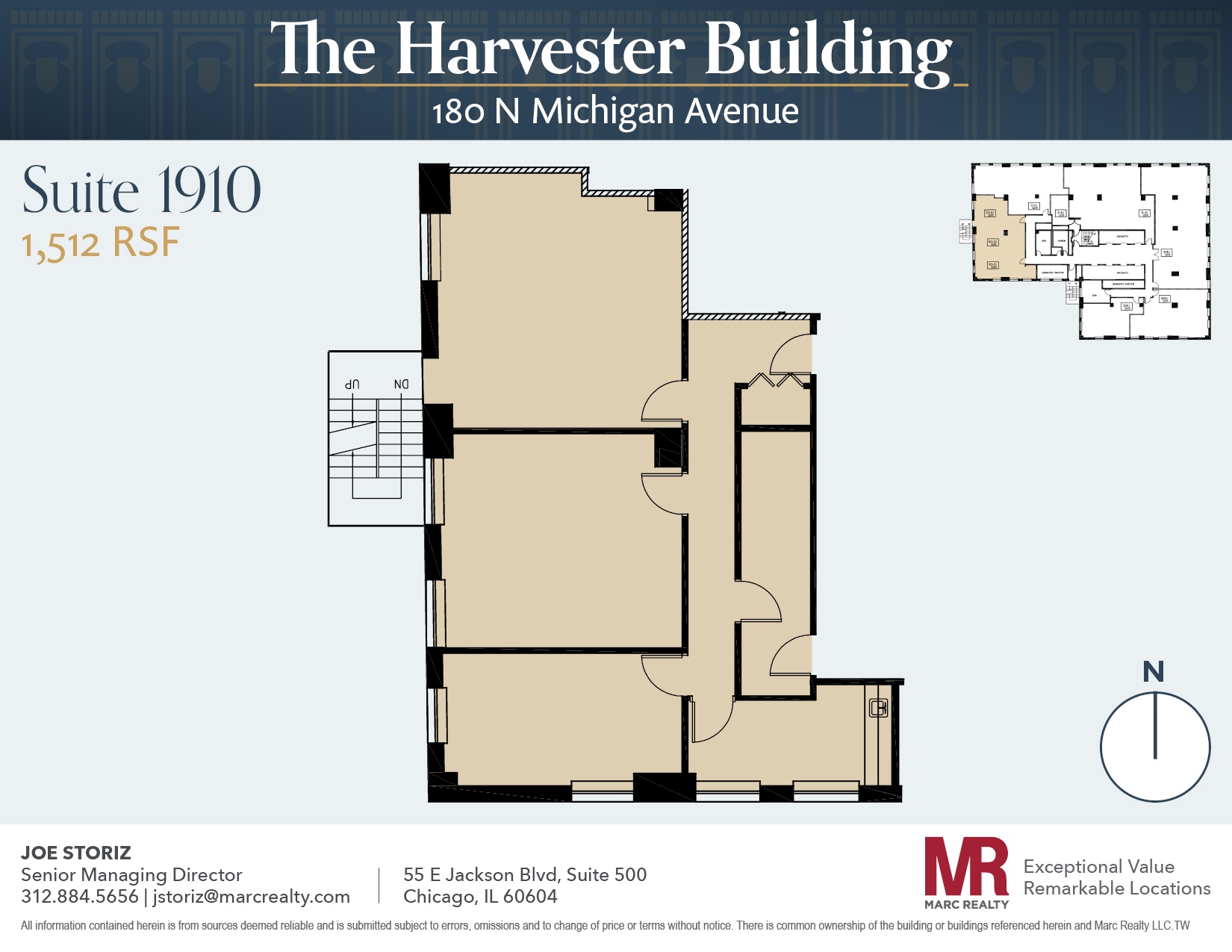 180 N Michigan Ave, Chicago, IL for lease Floor Plan- Image 1 of 6
