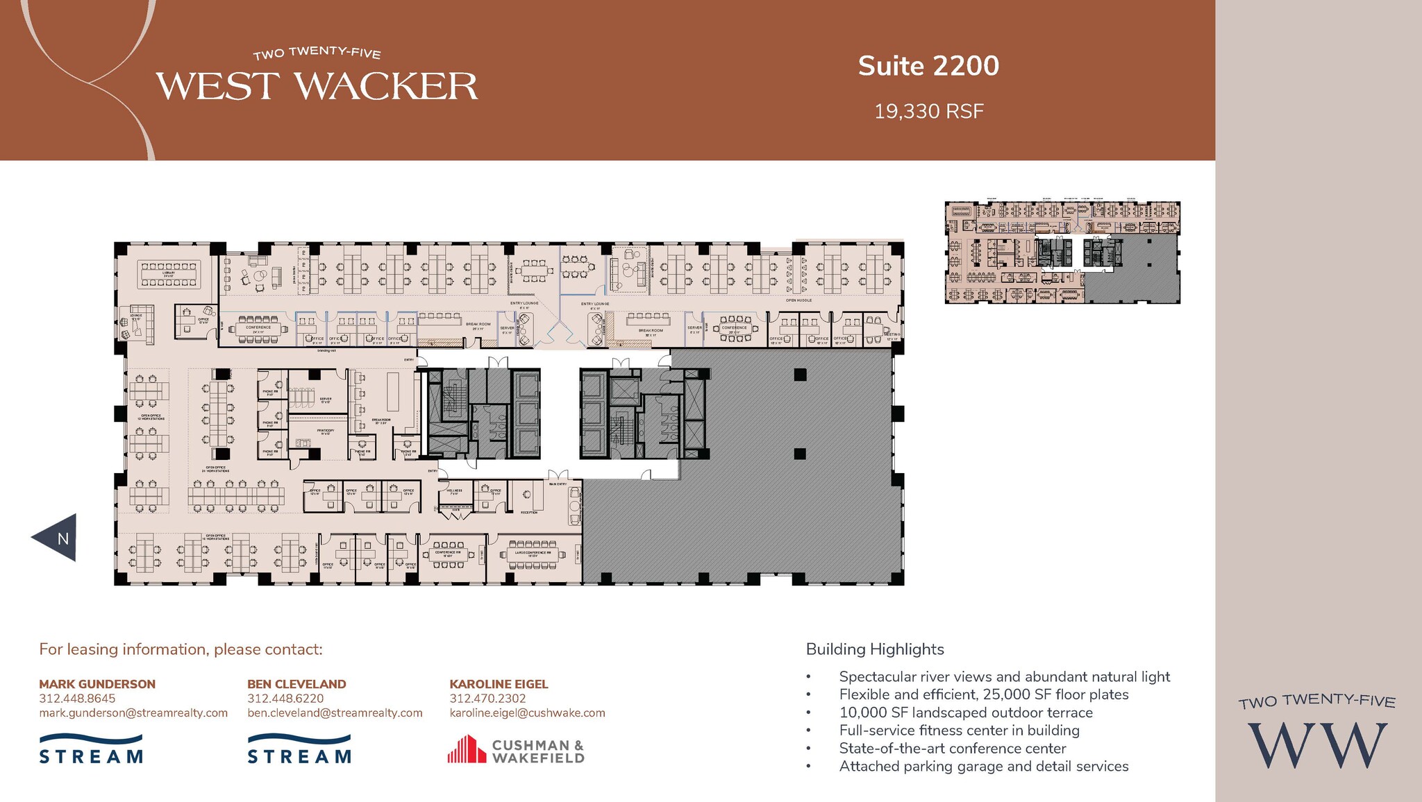 225 W Wacker Dr, Chicago, IL for lease Floor Plan- Image 1 of 2
