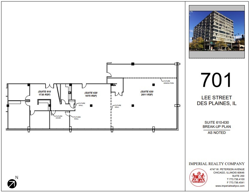 701 Lee St, Des Plaines, IL for lease Floor Plan- Image 1 of 1