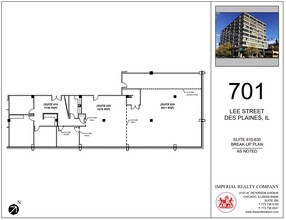 701 Lee St, Des Plaines, IL for lease Floor Plan- Image 1 of 1