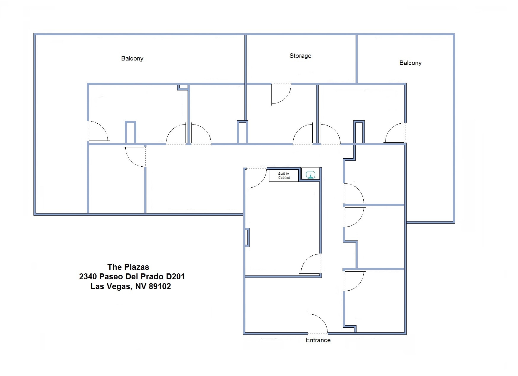 2310 Paseo Del Prado, Las Vegas, NV for lease Floor Plan- Image 1 of 1