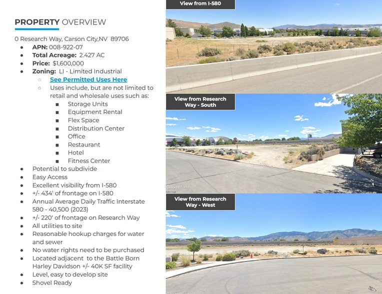 Research Way, Carson City, NV for sale - Building Photo - Image 3 of 4