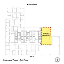 425 W Capitol Ave, Little Rock, AR for lease Floor Plan- Image 1 of 2