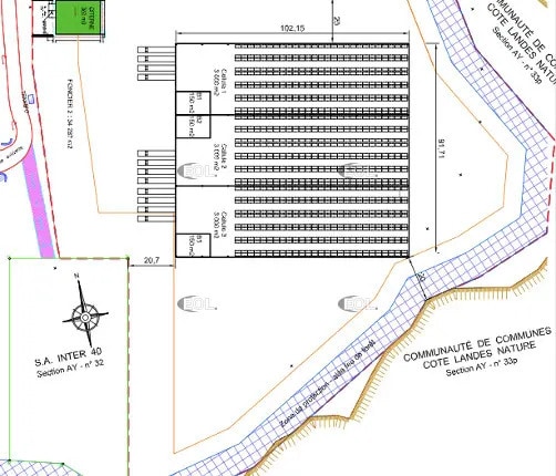 Industrial in Castets for lease - Floor Plan - Image 3 of 3