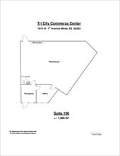 1815 W 1st Ave, Mesa, AZ for lease Floor Plan- Image 1 of 1