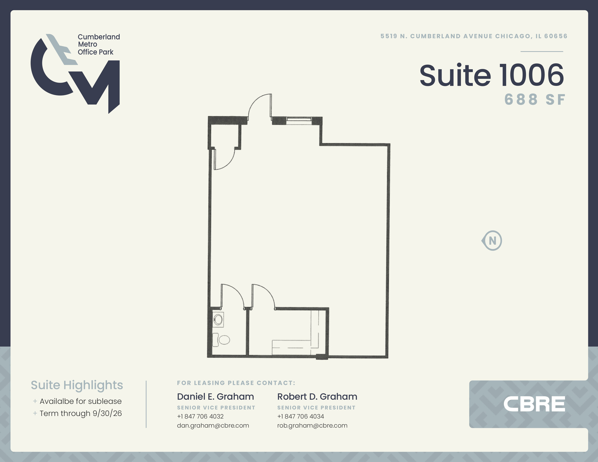 5519 N Cumberland Ave, Chicago, IL for lease Floor Plan- Image 1 of 1