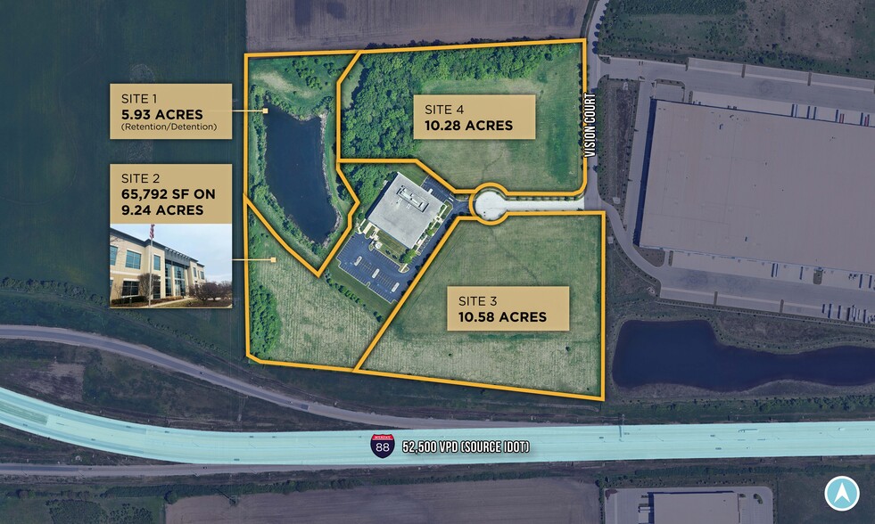 Vision Ct, Aurora, IL for sale - Site Plan - Image 2 of 2