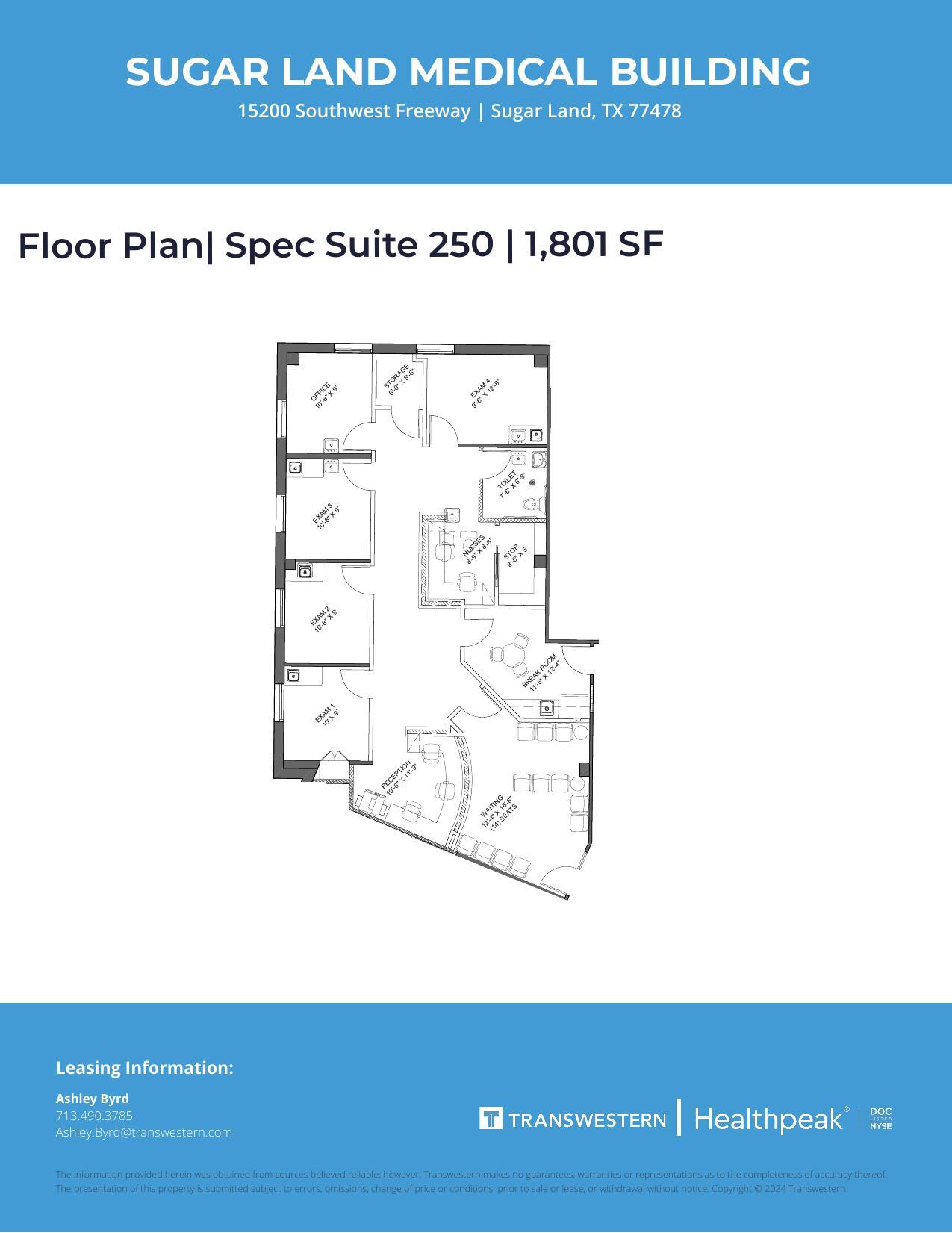 15200 Southwest Fwy, Sugar Land, TX for lease Floor Plan- Image 1 of 2