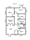 Suite C300 Floor Plan with dimensions