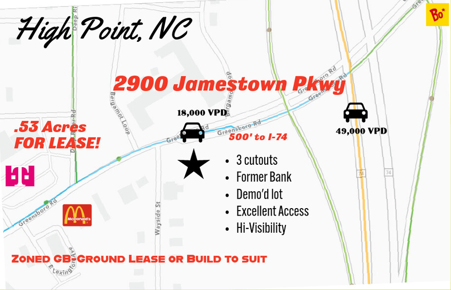 2900 Jamestown Pky, High Point, NC for lease - Building Photo - Image 1 of 3