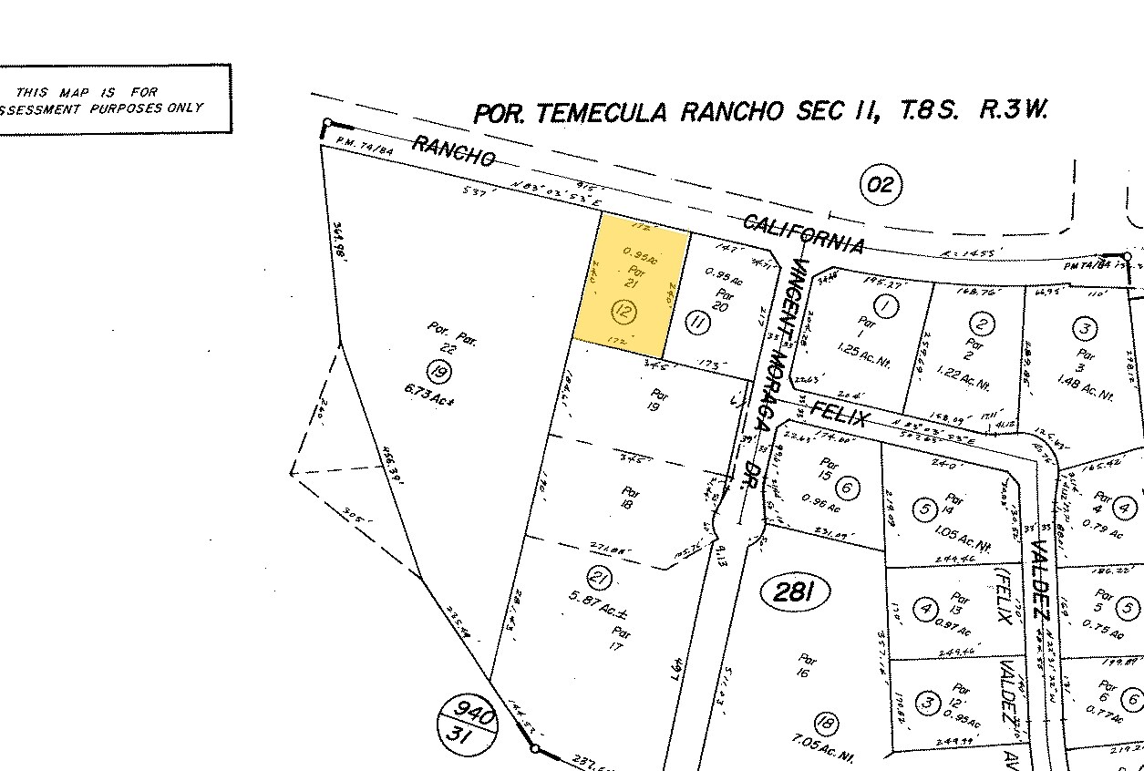 28441 Rancho California Rd, Temecula, CA for sale Plat Map- Image 1 of 1