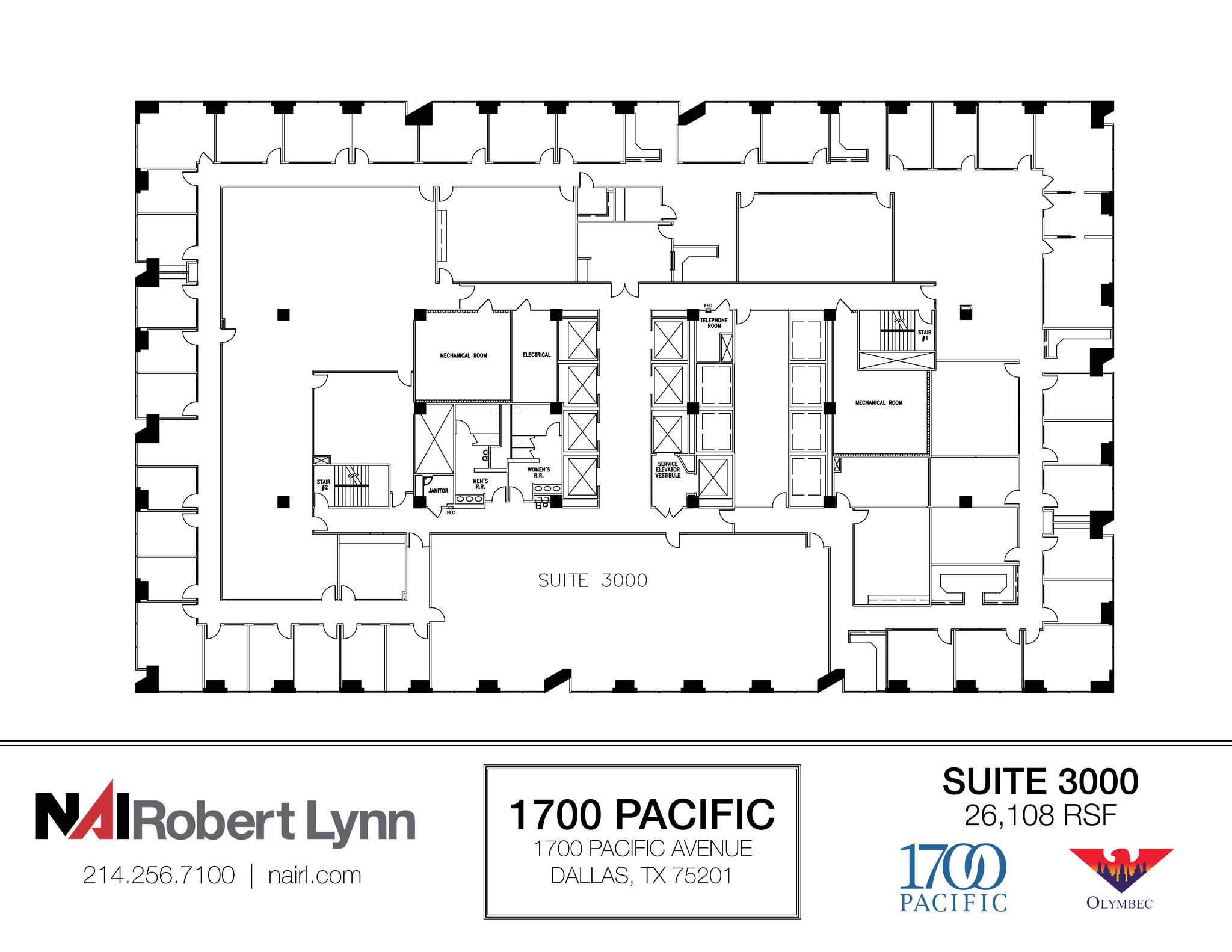 1700 Pacific Ave, Dallas, TX for lease Floor Plan- Image 1 of 1