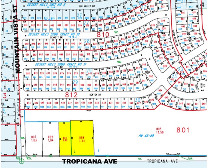 4670 E Tropicana Ave, Las Vegas, NV for lease - Plat Map - Image 2 of 16