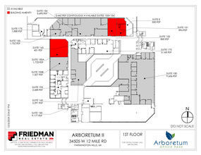 34505 W 12 Mile Rd, Farmington Hills, MI for lease Floor Plan- Image 2 of 2