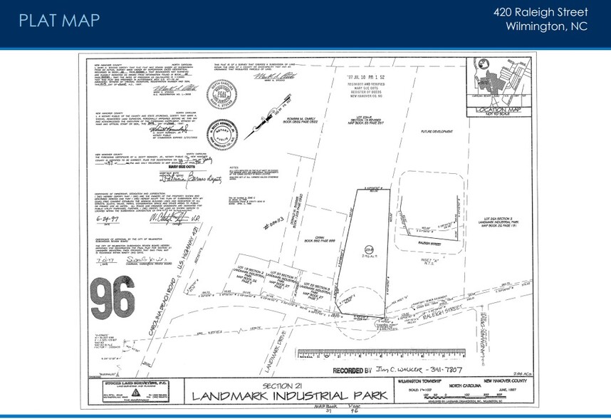 420 Raleigh St, Wilmington, NC for sale - Plat Map - Image 2 of 2