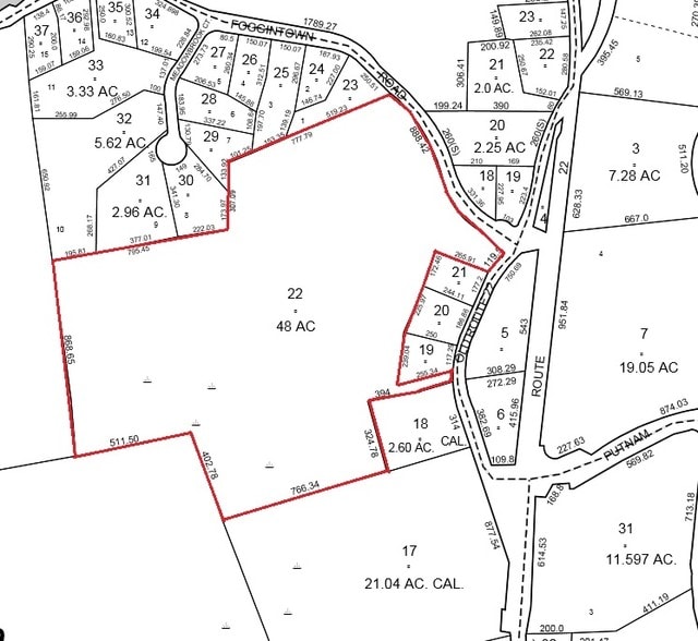 361 Foggintown Rd, Southeast, NY for sale - Plat Map - Image 1 of 3