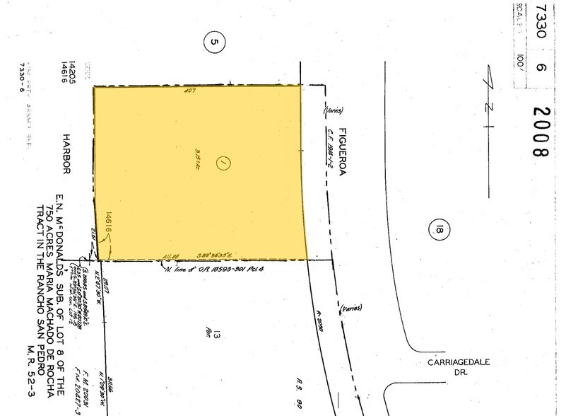 23529 S Figueroa St, Carson, CA for sale - Plat Map - Image 3 of 7