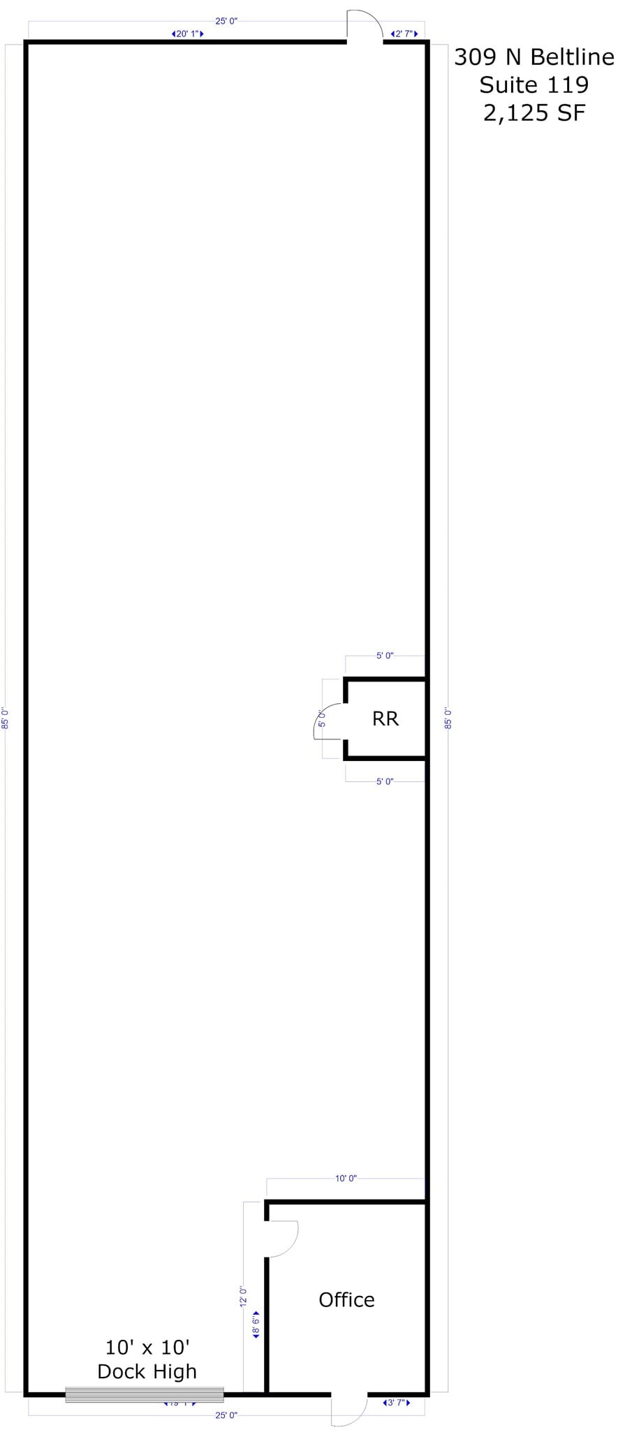 350 S Belt Line Rd, Irving, TX for lease Floor Plan- Image 1 of 1