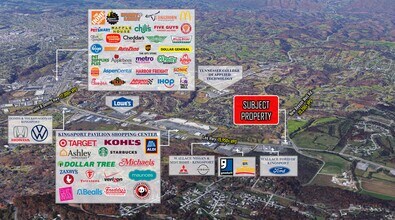 2790 E Stone Dr, Kingsport, TN - AERIAL  map view