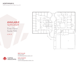 11635 Northpark Dr, Wake Forest, NC for lease Floor Plan- Image 1 of 1