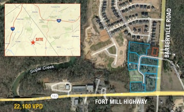 9831 Barberville Rd, Indian Land, SC - AERIAL map view - Image1