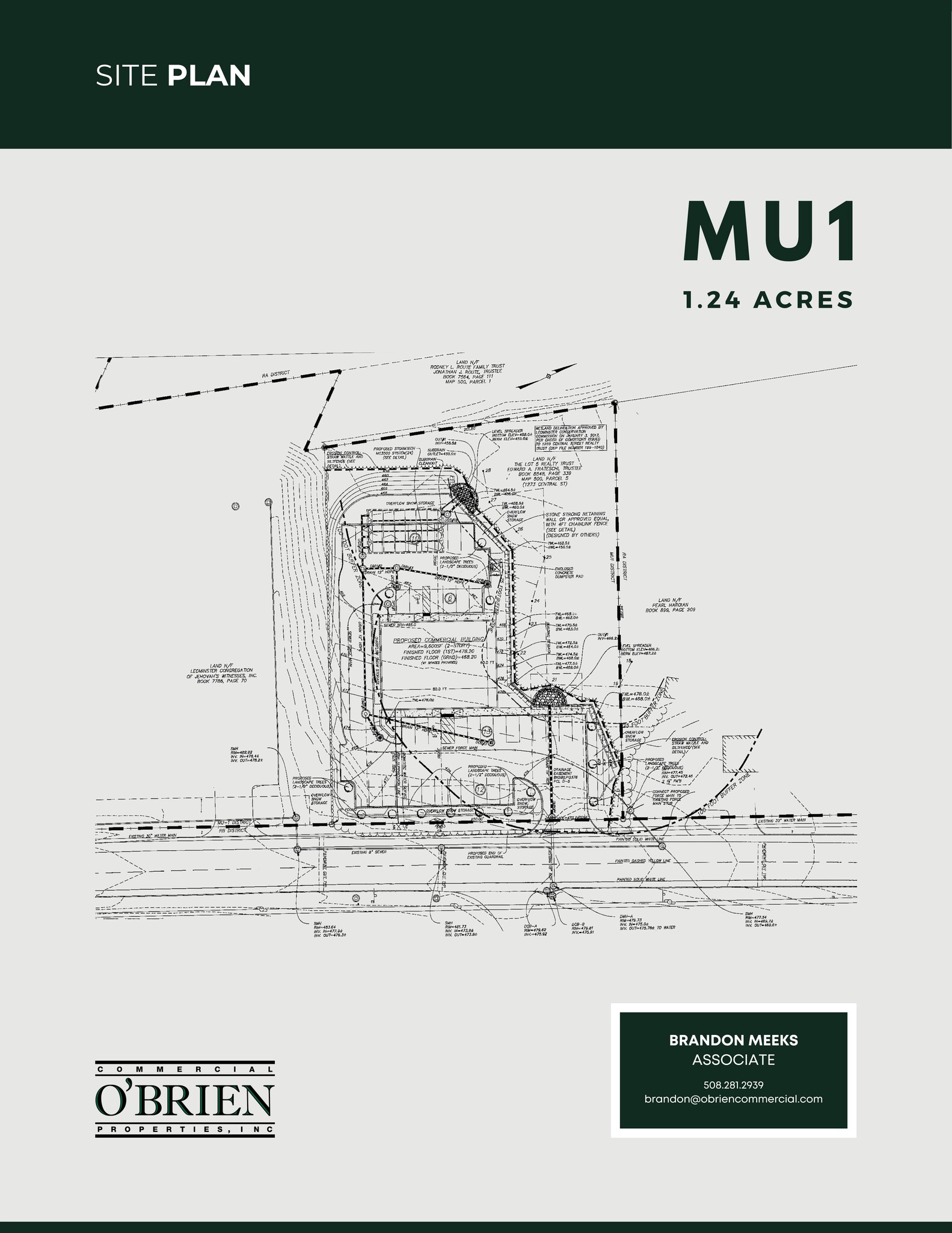 1272 Central st, Leominster, MA for lease Site Plan- Image 1 of 16