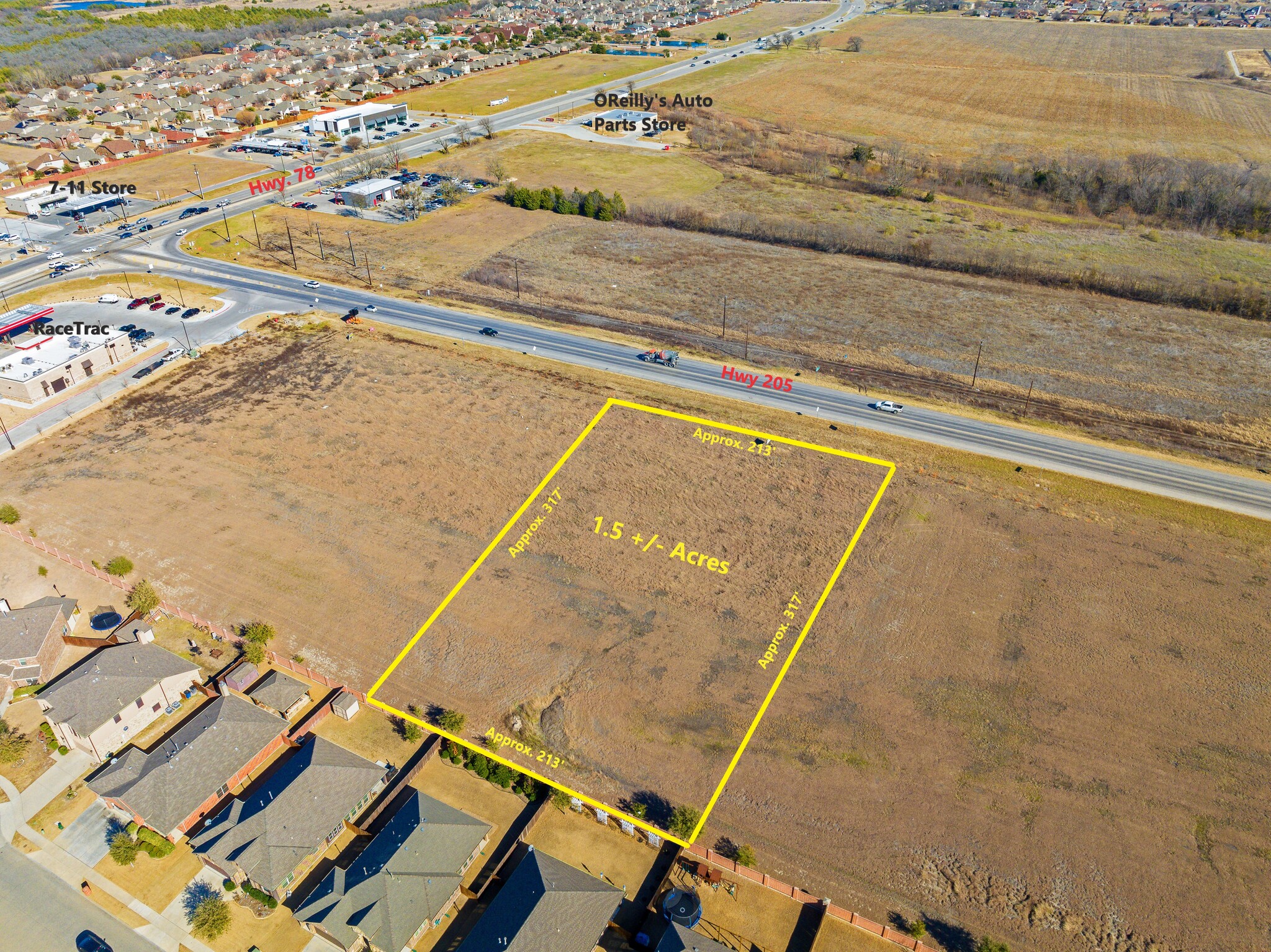 Hwy 205, Lavon, TX for sale Aerial- Image 1 of 4