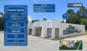 1,846 sqft Commercial Building | Milton, FL - Parking Garage