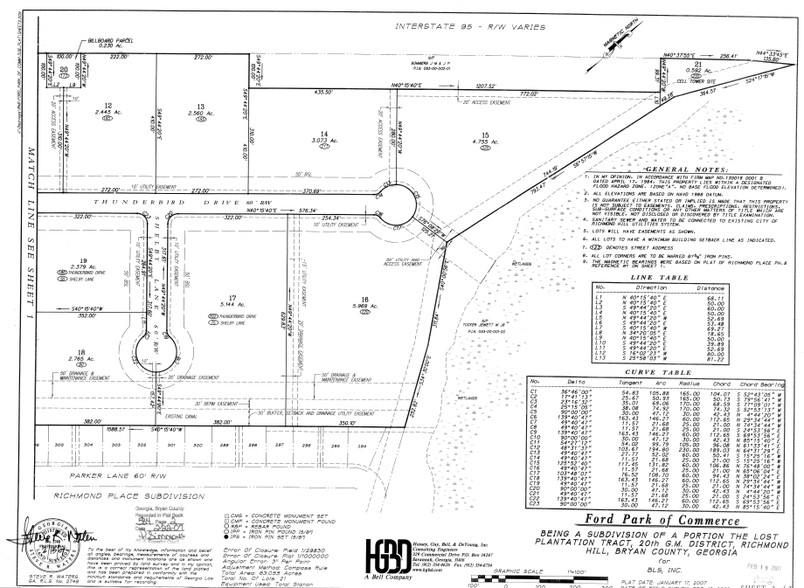 111 Thunderbird Dr, Richmond Hill, GA for sale - Plat Map - Image 3 of 6