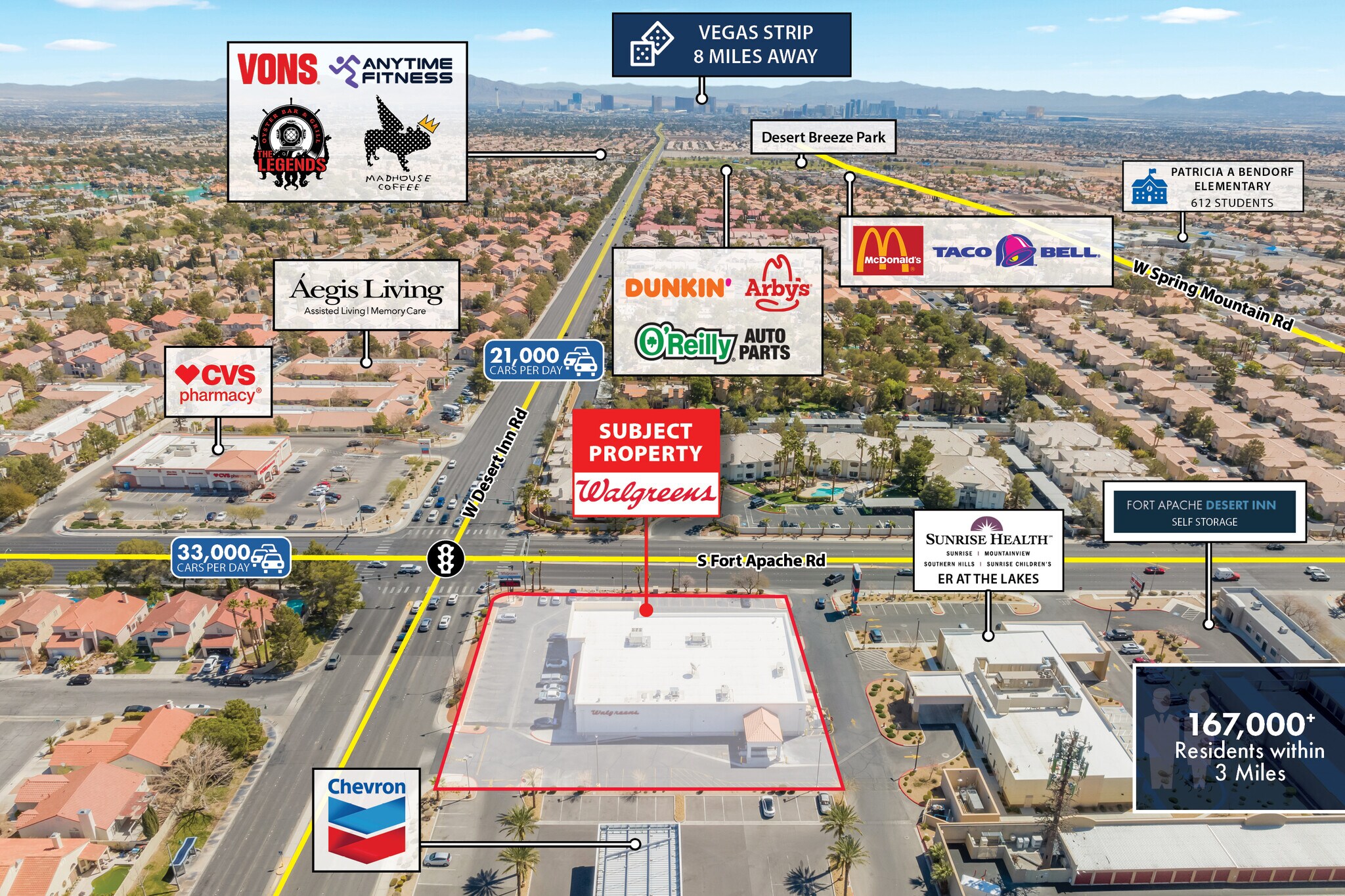 9415 W Desert Inn Rd, Las Vegas, NV for sale Aerial- Image 1 of 1
