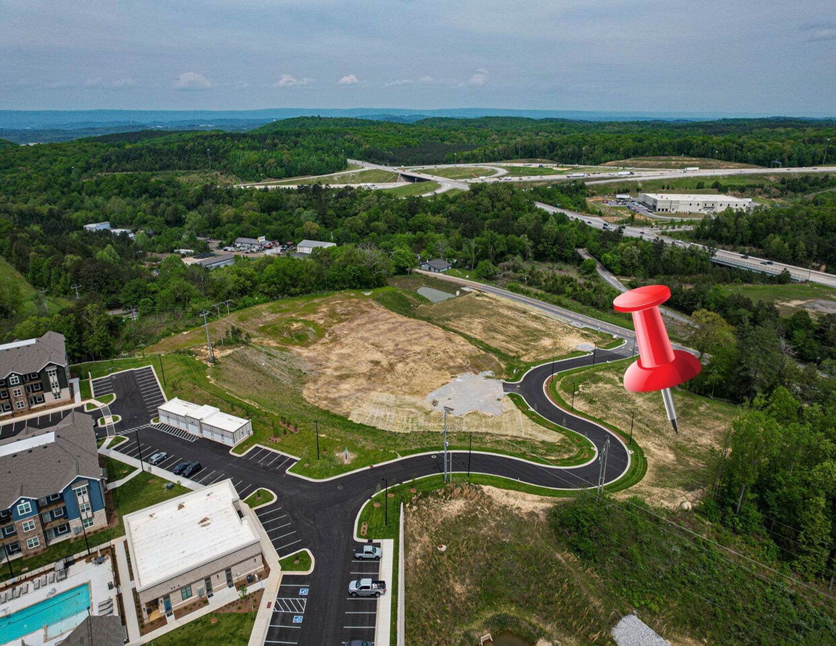 8000 Old Lee Hwy, Ooltewah, TN for sale Aerial- Image 1 of 6