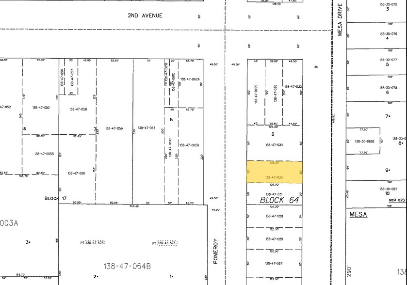 224 S Mesa Dr, Mesa, AZ for sale - Plat Map - Image 2 of 7