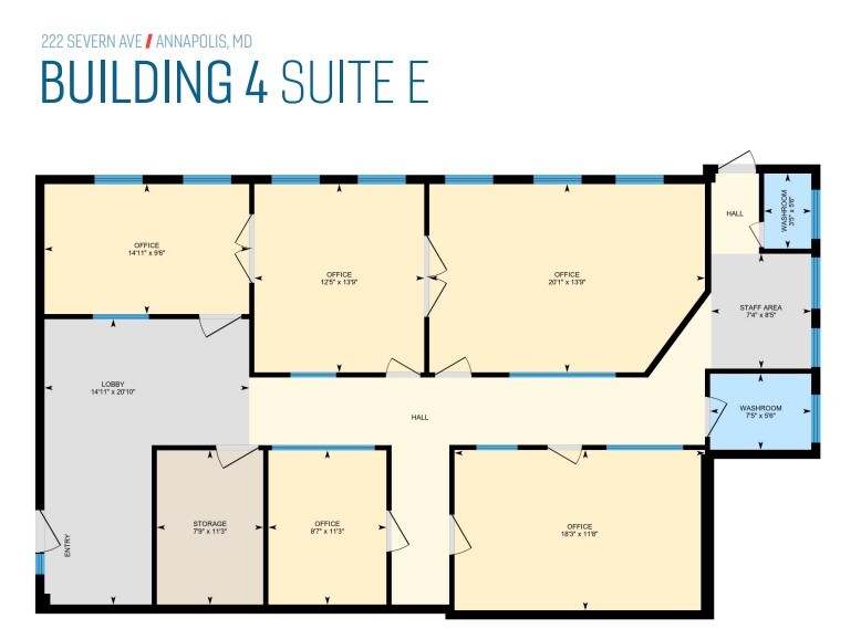 222 Severn Ave, Annapolis, MD for lease Floor Plan- Image 1 of 1