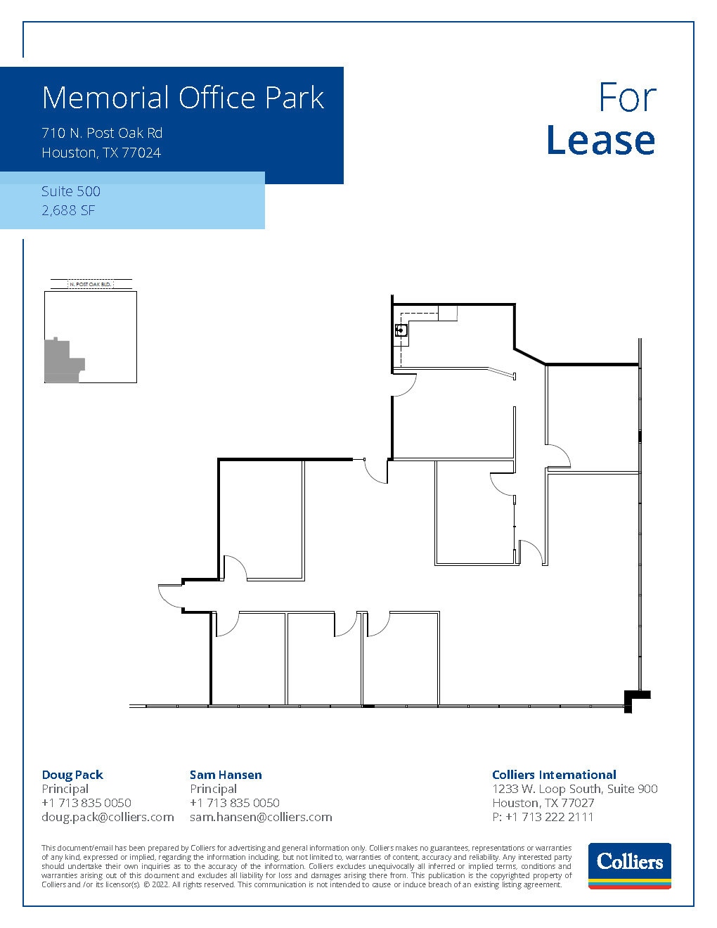 710 N Post Oak Rd, Houston, TX for lease Floor Plan- Image 1 of 1