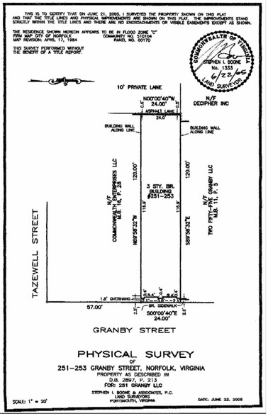 251 Granby St, Norfolk, VA for lease - Plat Map - Image 3 of 3