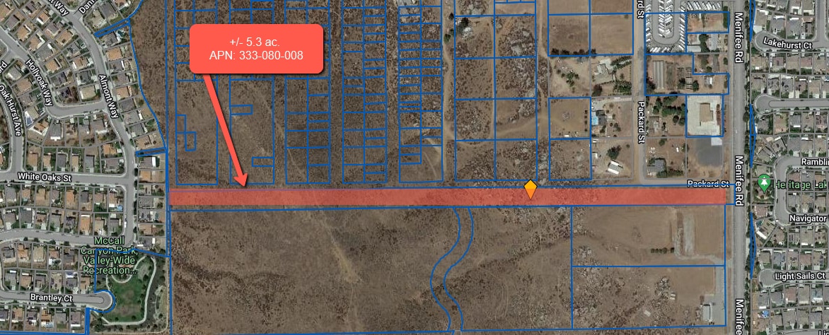 Menifee Rd, Menifee, CA for sale Aerial- Image 1 of 1
