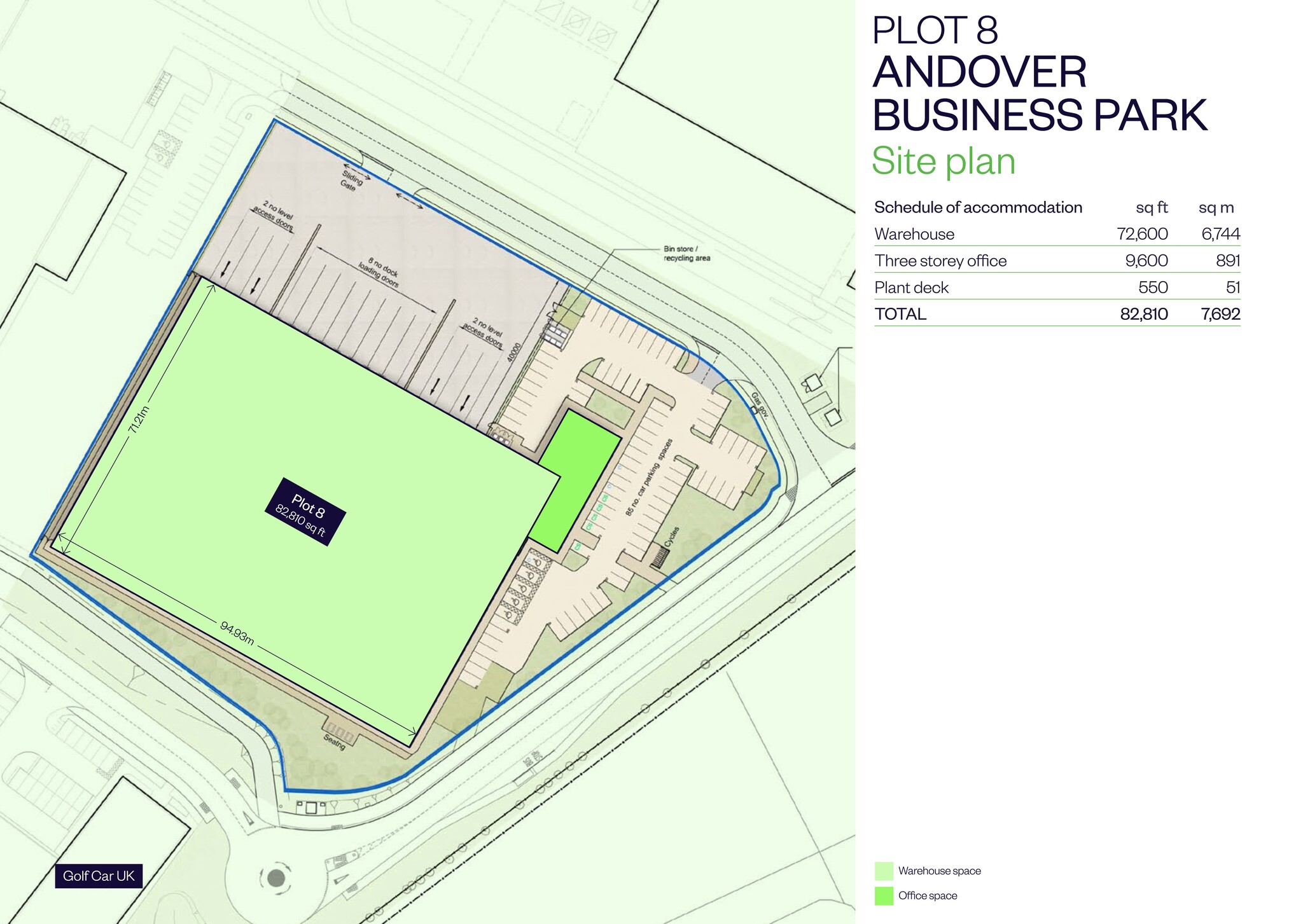 Andover Business Park, Andover for lease Site Plan- Image 1 of 2