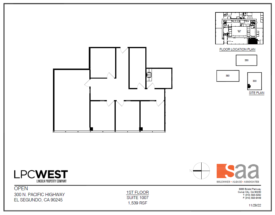 300 N Pacific Coast Hwy, El Segundo, CA for lease Floor Plan- Image 1 of 1