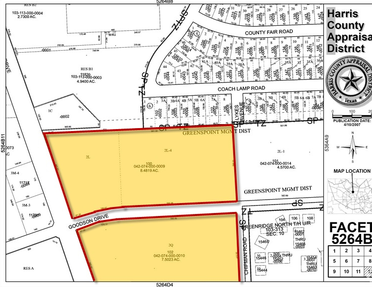 2 Goodson Dr, Houston, TX for sale - Plat Map - Image 1 of 1