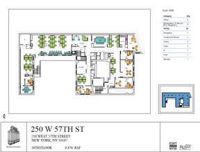 250 W 57th St, New York, NY for lease Floor Plan- Image 1 of 3