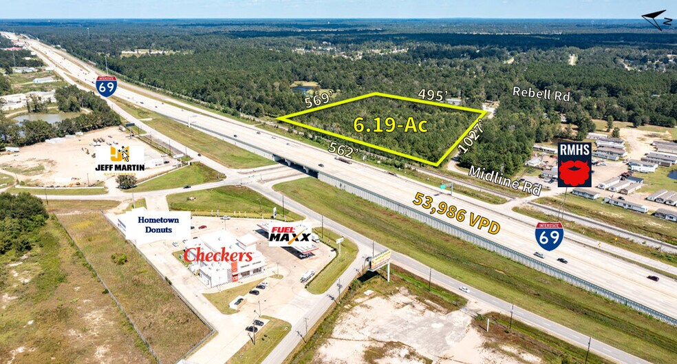0 Midline Rd & Rebel Rd, Cleveland, TX 77327 6.19Ac Land For Sale