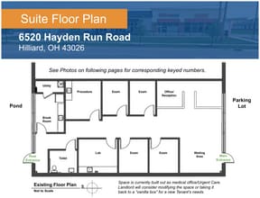 6520 Hayden Run Rd, Hilliard, OH for lease Floor Plan- Image 1 of 10