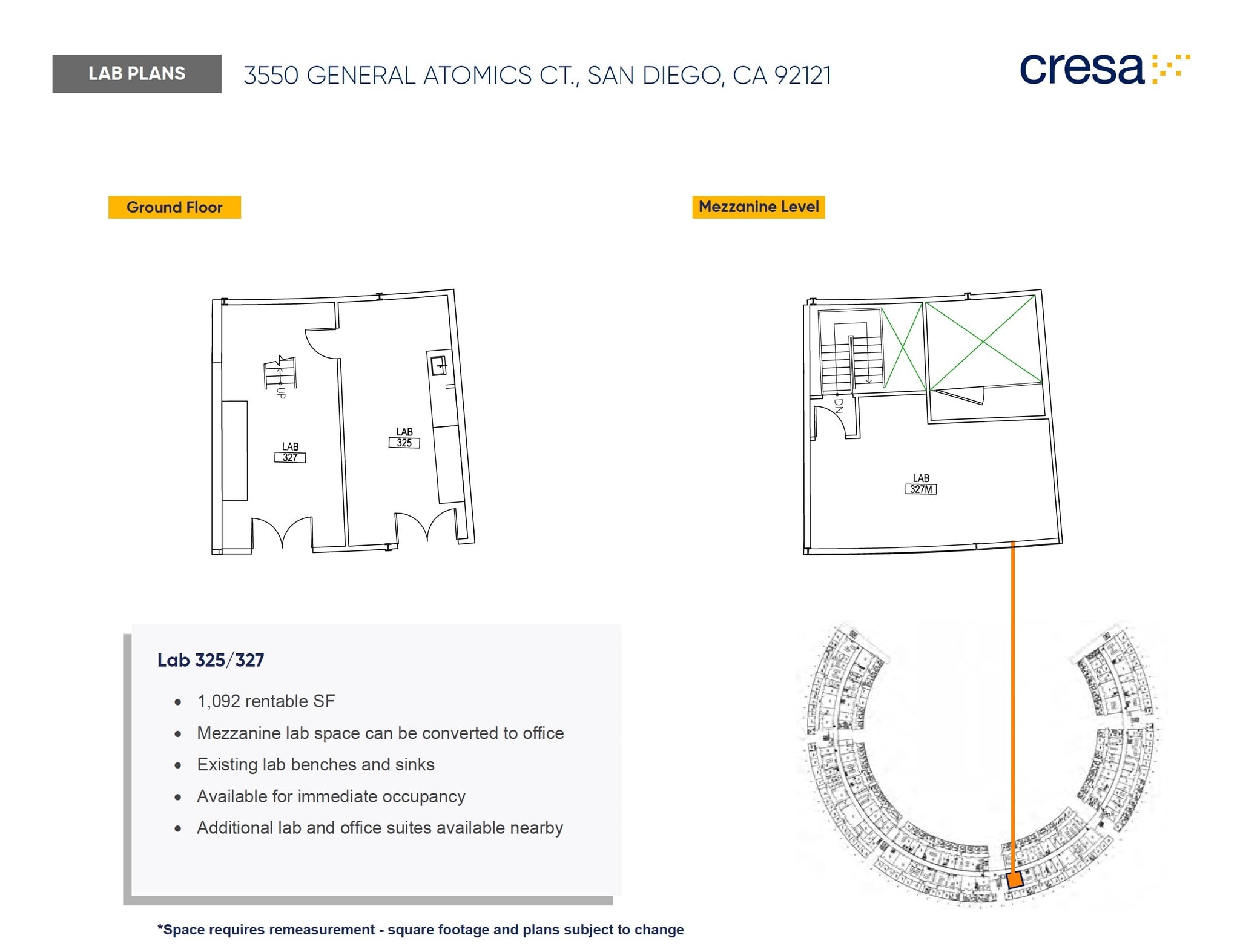 3550 General Atomics Ct, San Diego, CA for lease Floor Plan- Image 1 of 1