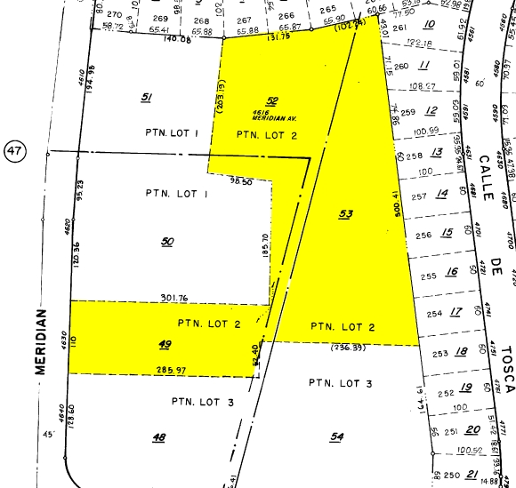 4550-4650 Meridian Ave, San Jose, CA for lease - Plat Map - Image 3 of 7