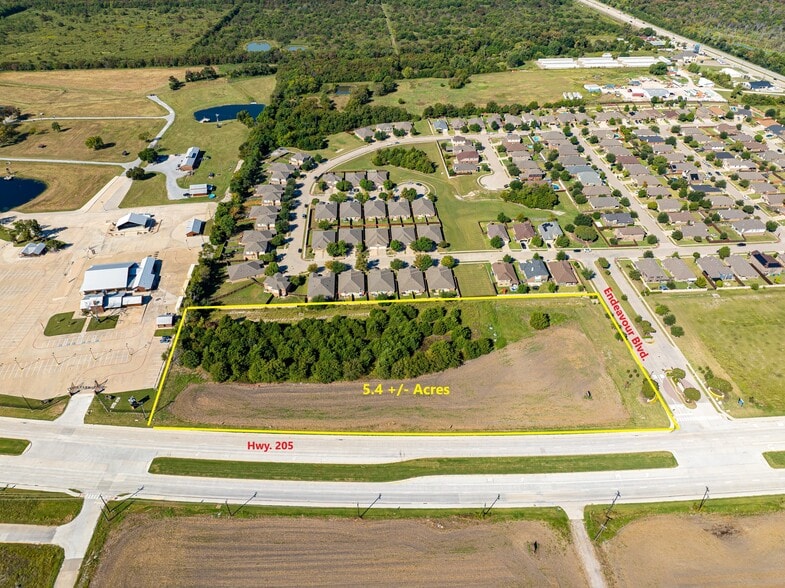 SWC of Hwy 205 S and Endeavour Blvd, Lavon, TX for sale - Aerial - Image 2 of 5