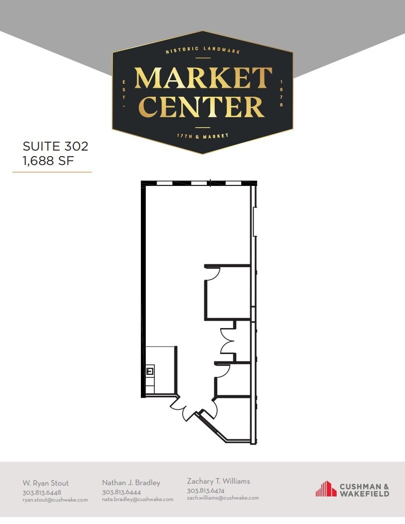 1350 17th St, Denver, CO for lease Floor Plan- Image 1 of 1