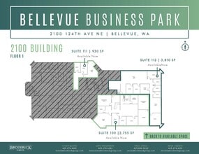 2000 124th Ave NE, Bellevue, WA for lease Floor Plan- Image 1 of 1