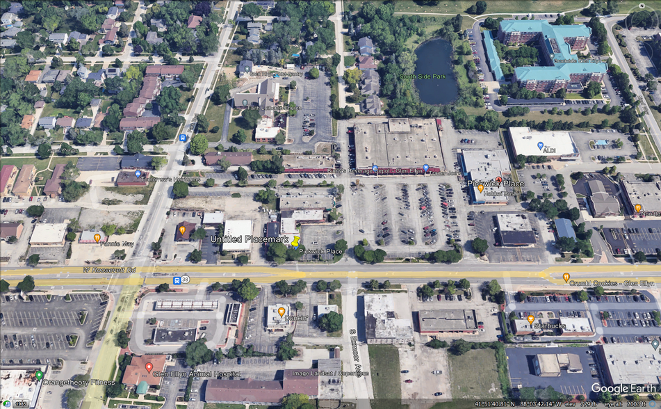 650 Roosevelt Rd, Glen Ellyn, IL for lease - Aerial - Image 2 of 6