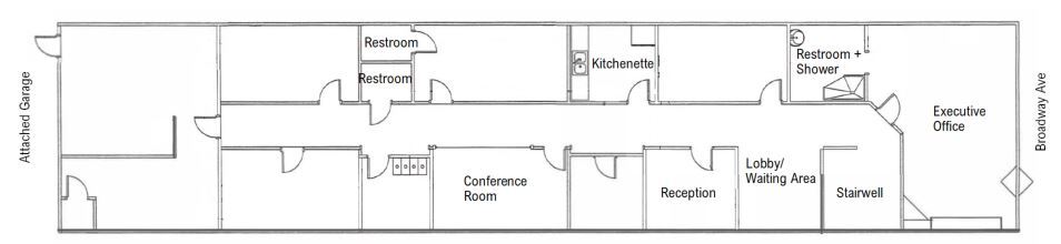 615-617 N Broadway Ave, Oklahoma City, OK for lease - Floor Plan - Image 2 of 8