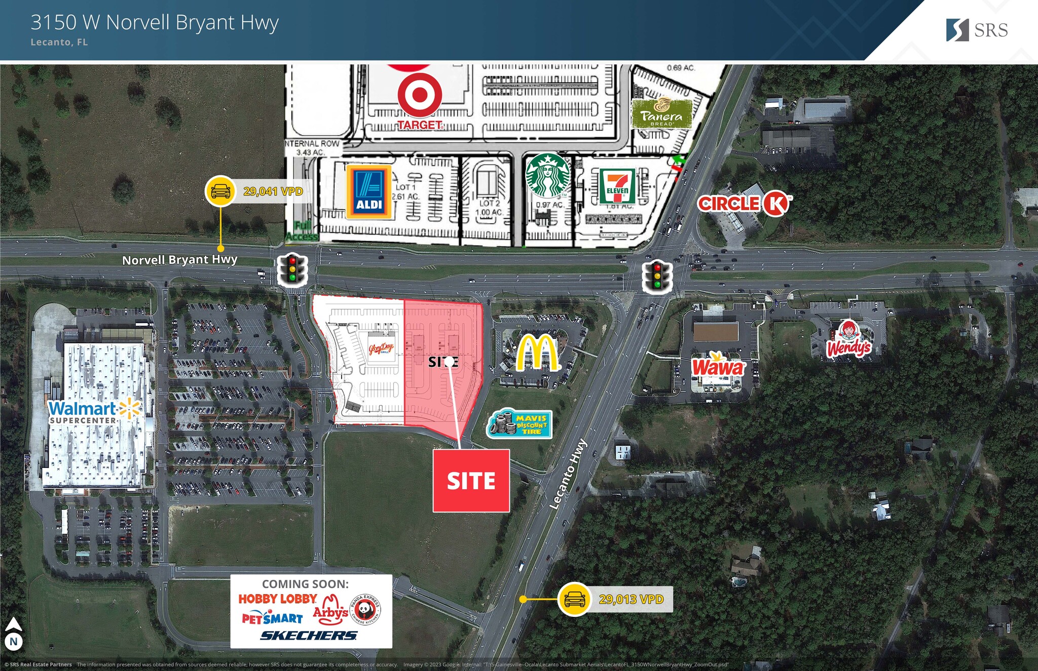 3136 W Norvell Bryant Hwy, Lecanto, FL for lease Aerial- Image 1 of 2